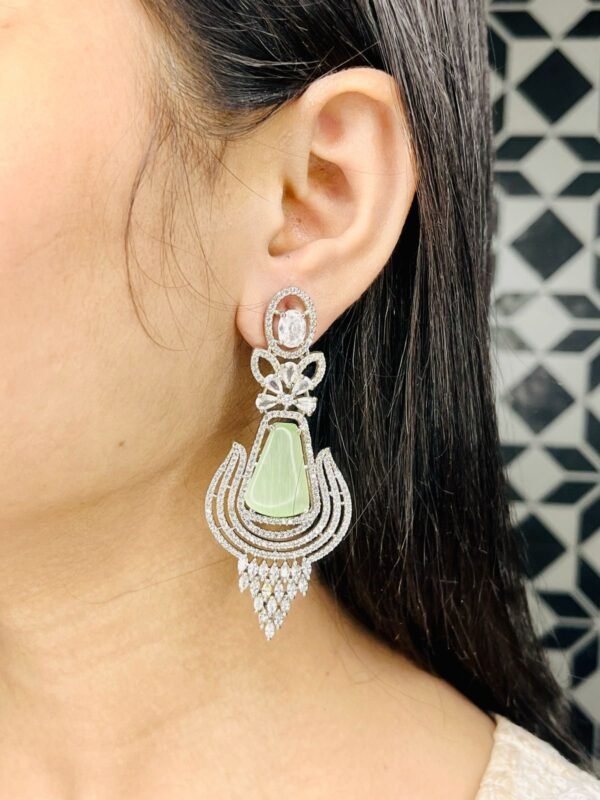 AD Earring Mint Green