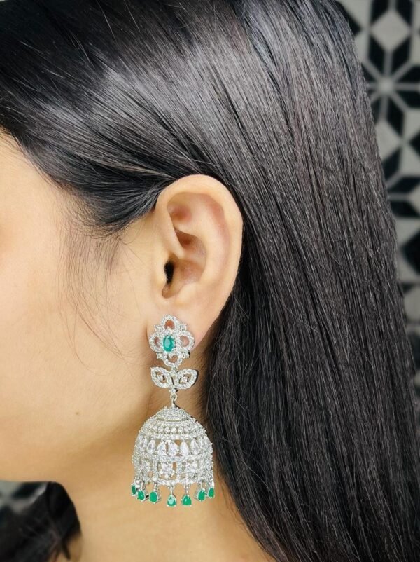 Green Emerald Ad Jhumka