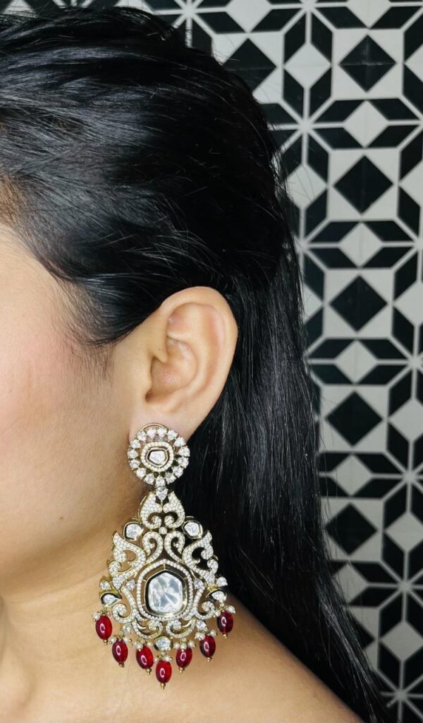 Uncut Polki Earring - Image 2