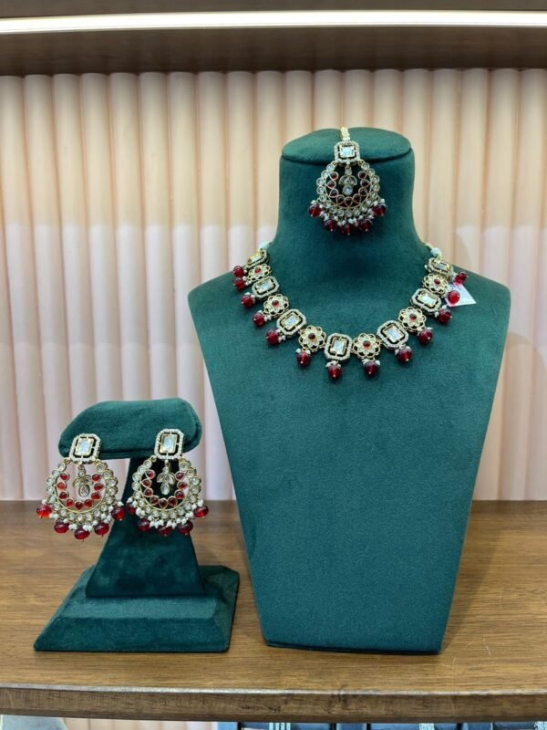 Polki Necklace 3317 - Image 3